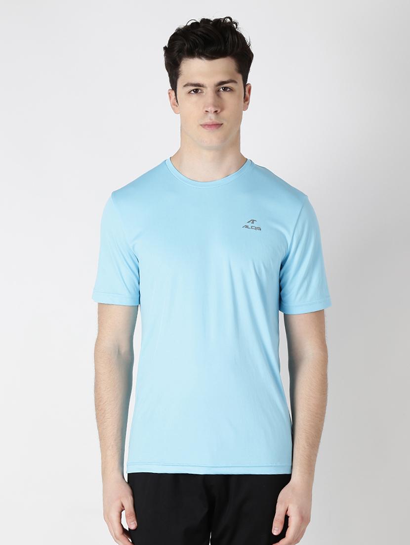 light blue solid t-shirt