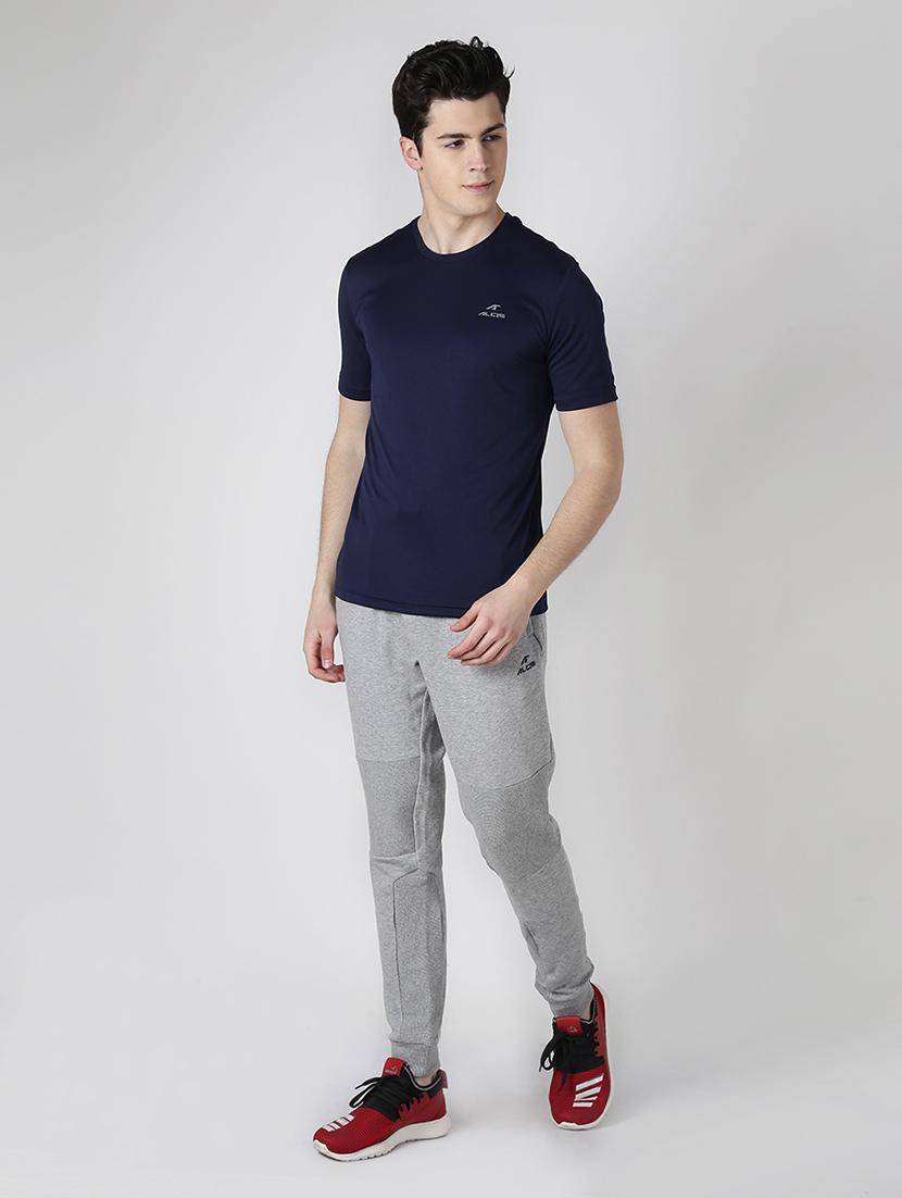 navy blue solid t-shirt - 17628183 - Standard Image - 3