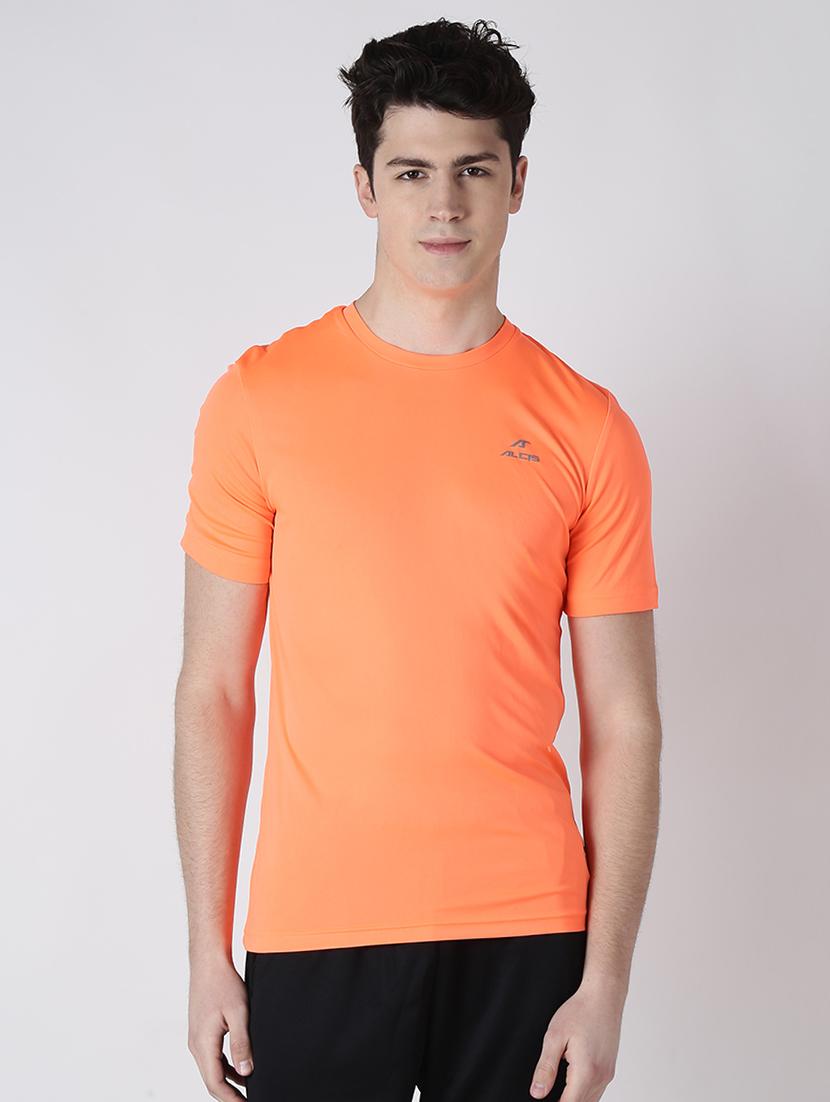 orange solid t-shirt