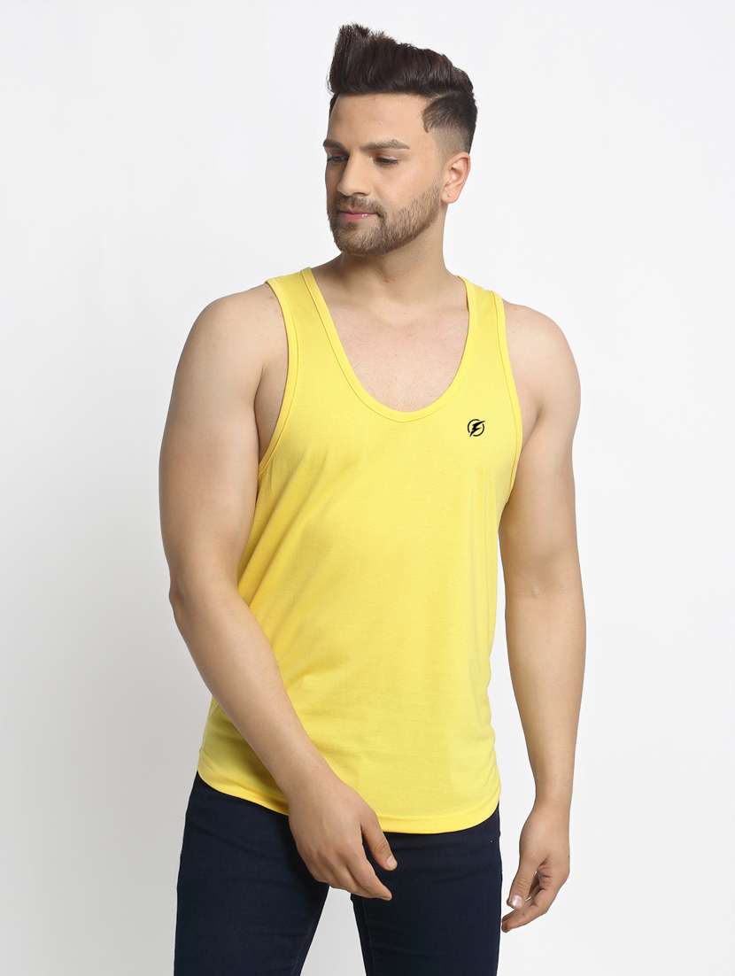 yellow solid vest - 17630305 -  Zoom Image - 0