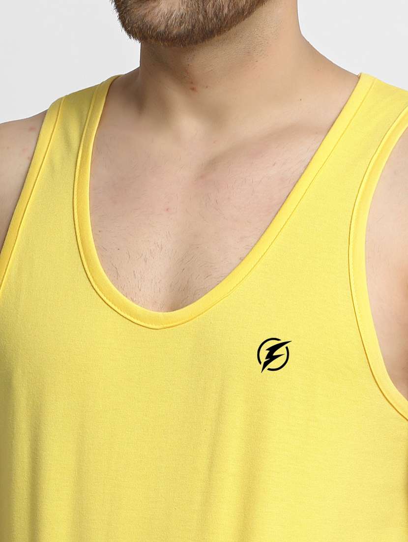 yellow solid vest - 17630305 - Standard Image - 5