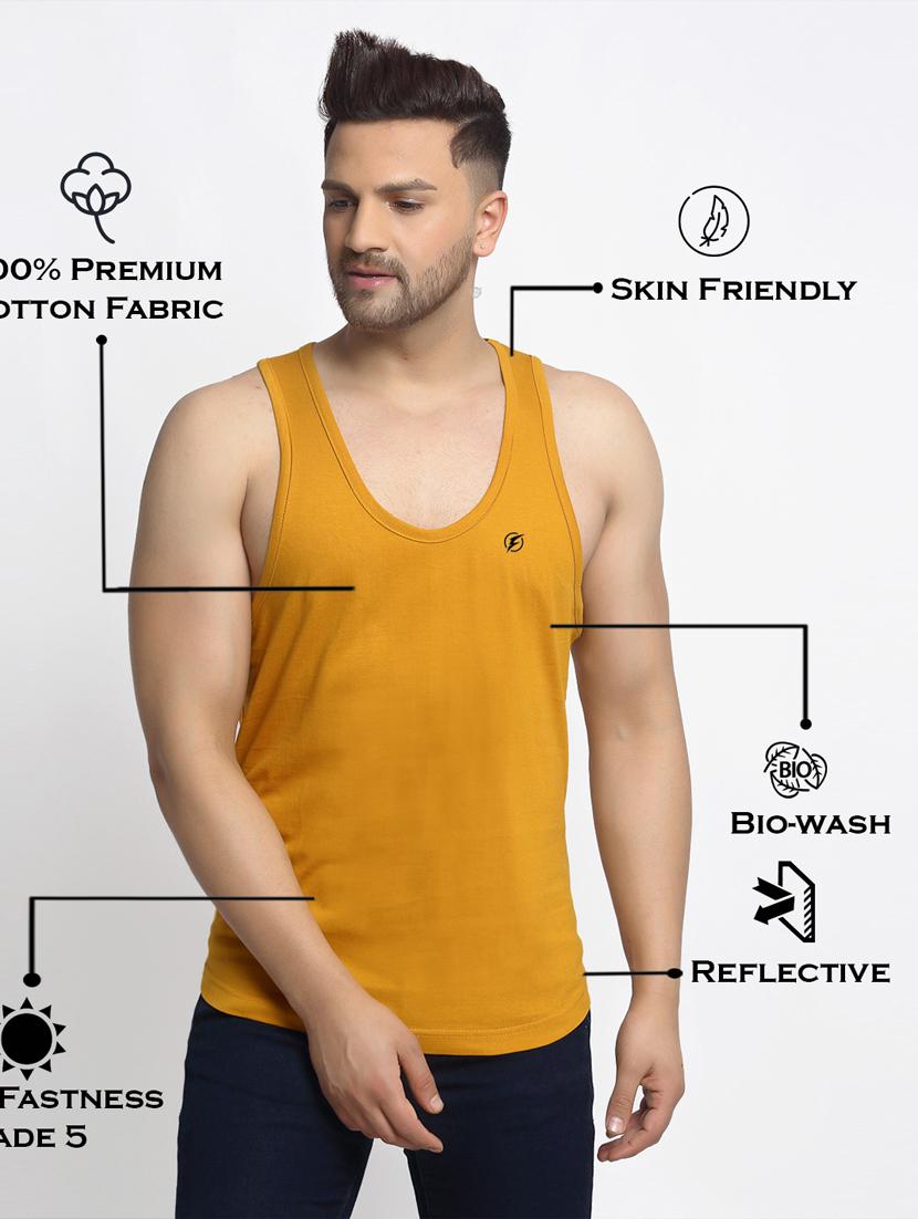 orange solid vest - 17630311 - Standard Image - 3