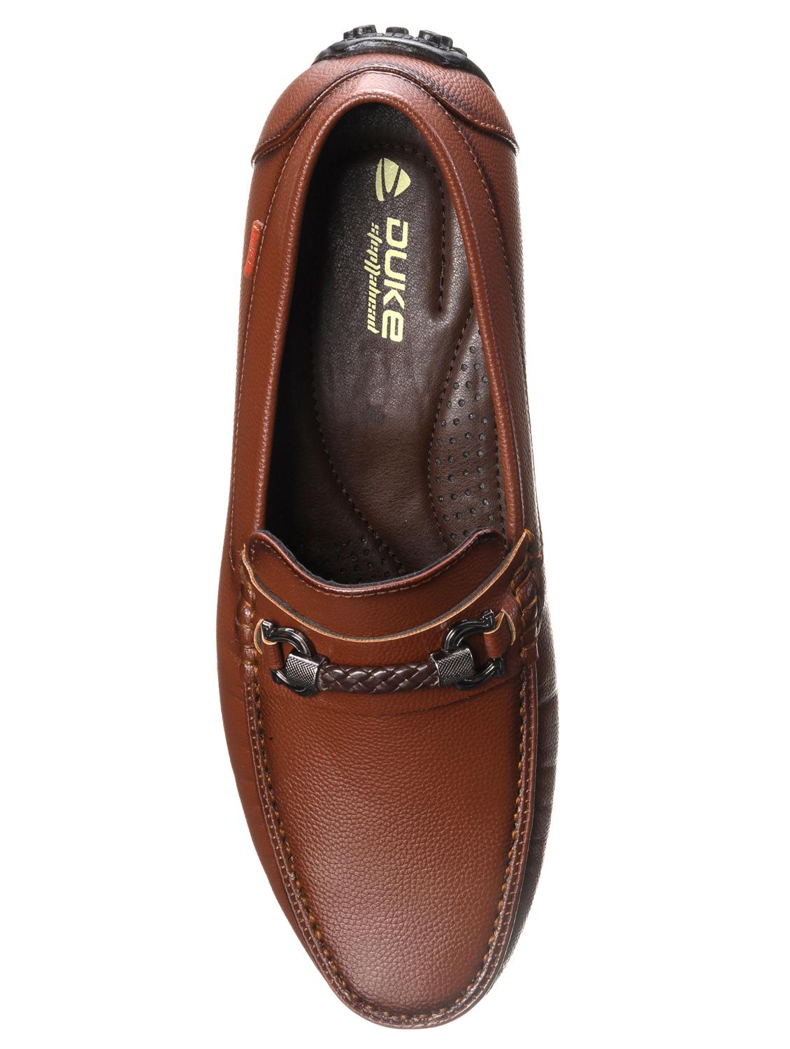 tan synthetic slip on loafers - 17630338 - Standard Image - 3