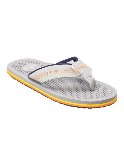 grey pu toe separator flip flops - 17630345 -  Standard Image - 0