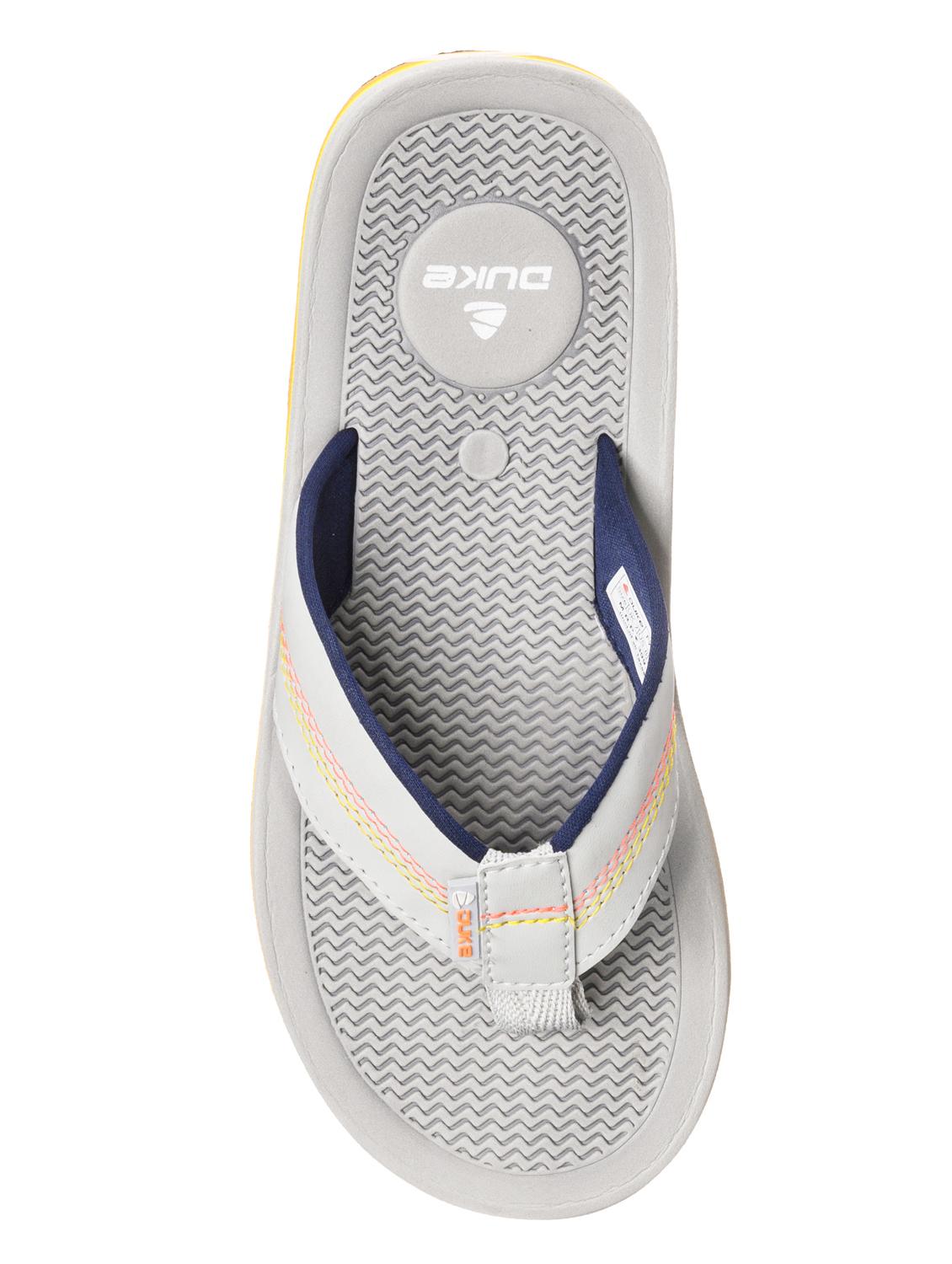grey pu toe separator flip flops - 17630345 - Standard Image - 3