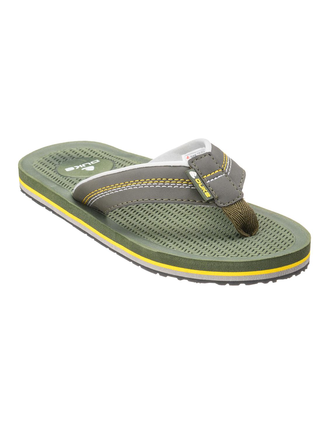 green pu toe separator flip flops - 17630347 -  Zoom Image - 0