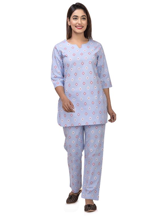 printed nightwear pyjama set - 17630376 - Zoom Image - 0
