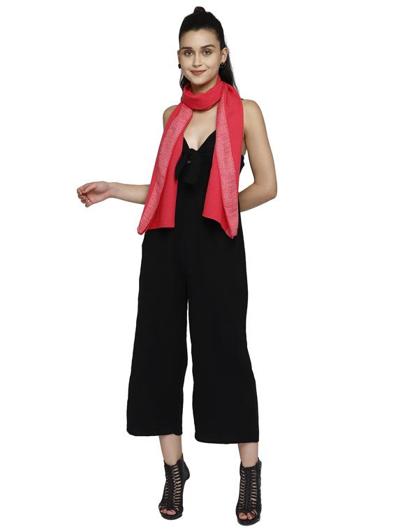 pink viscose stole - 17632578 - Standard Image - 3