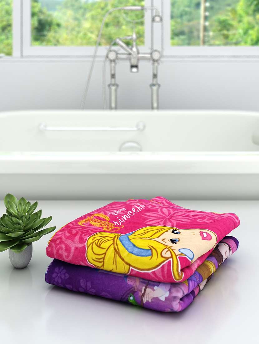 athom trendz disney kids bath towel 60x120 cm pack of 2