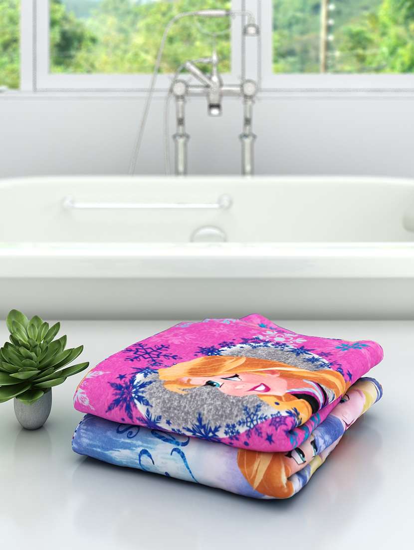 athom trendz disney kids bath towel 60x120 cm pack of 2