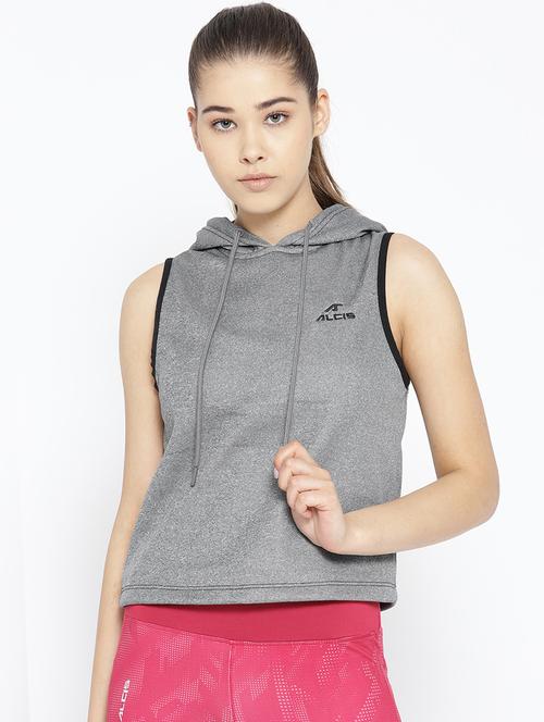 hooded neck sports top  - 17633039 -  Standard Image - 0