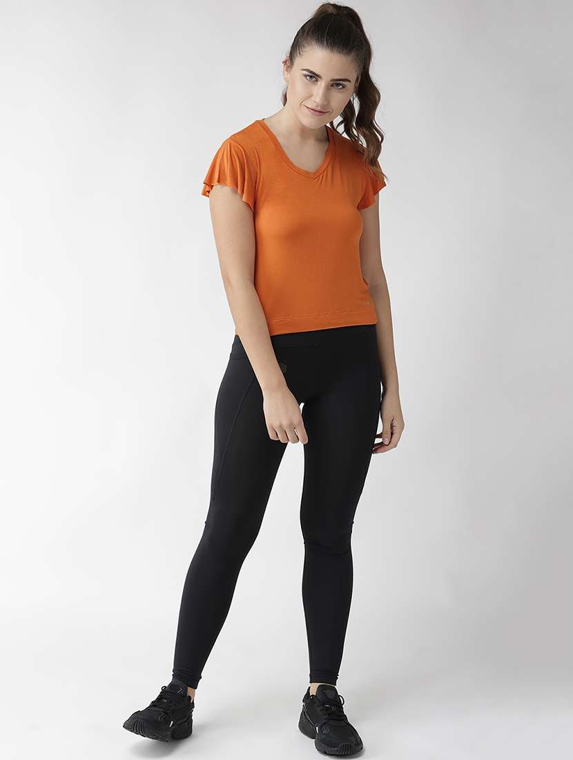 v-neck solid top - 17633048 - Standard Image - 3