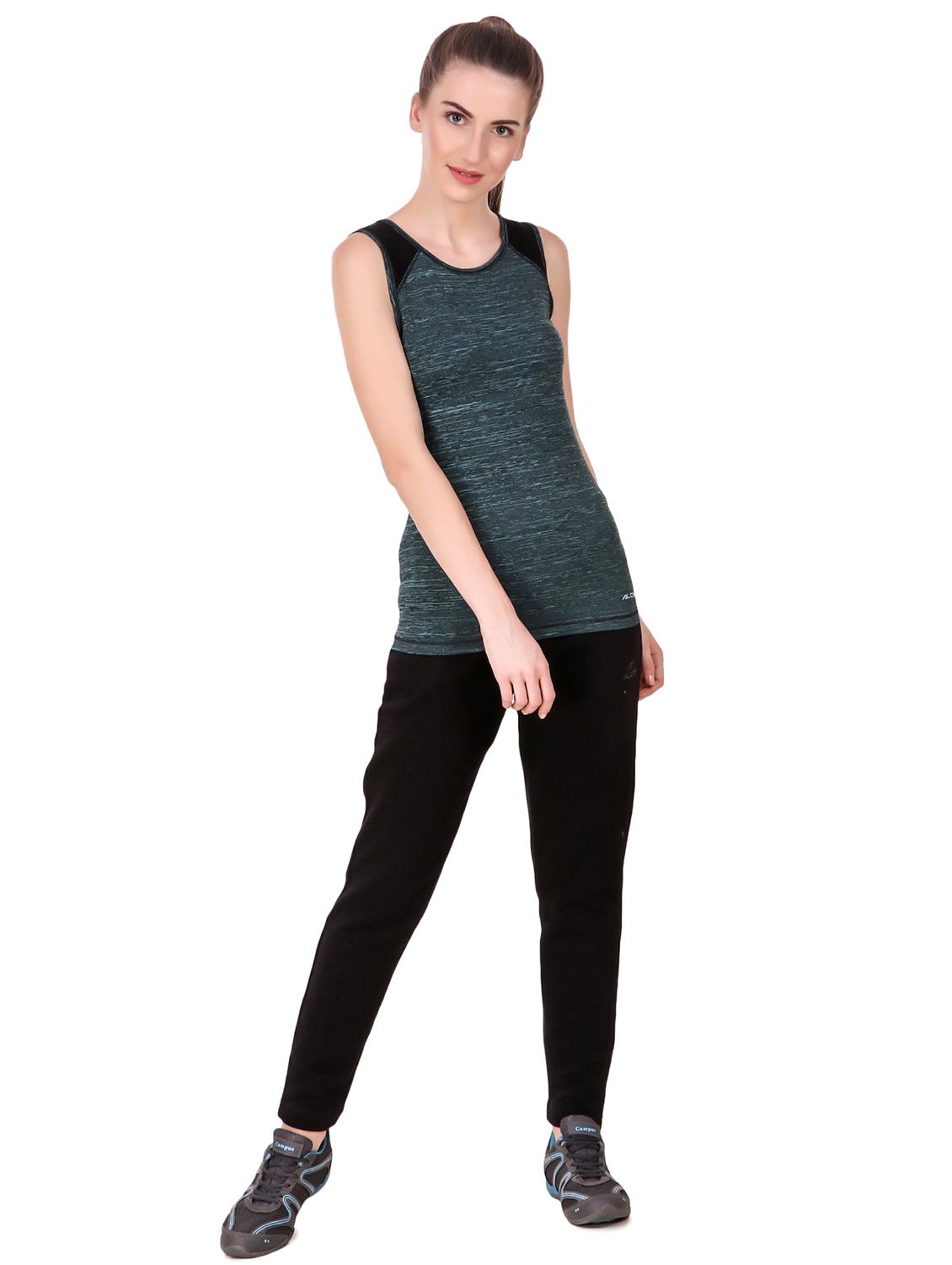 round neck melange top - 17633052 - Standard Image - 3
