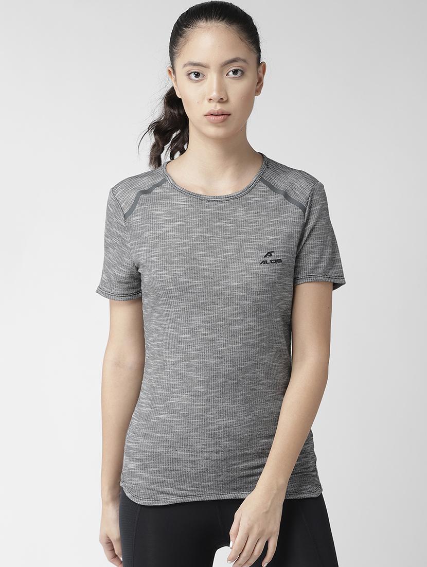 raglan sleeves melange tee - 17633062 - Zoom Image - 0