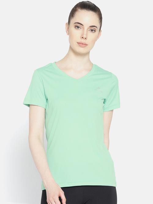 v neck solid tee - 17633070 - Standard Image - 0