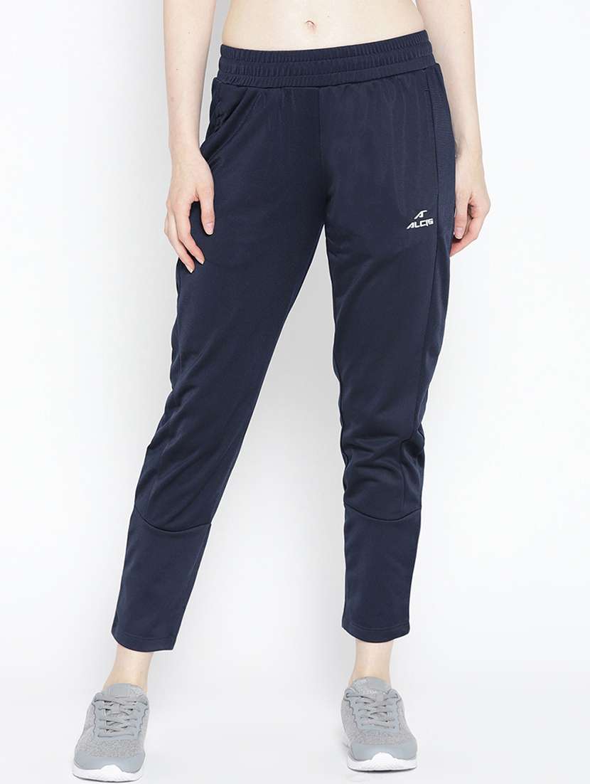 mid rise solid track pants  - 17633084 -  Zoom Image - 0