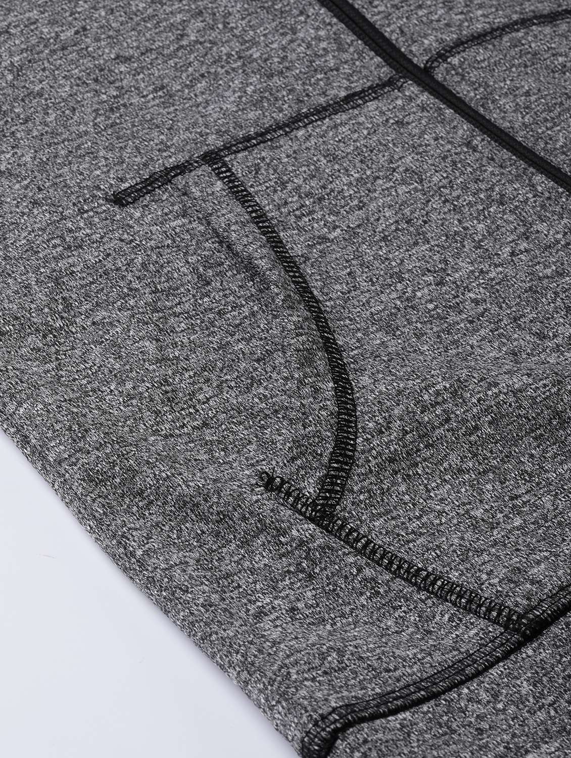 hooded neck melange jacket  - 17633088 -  Standard Image - 5