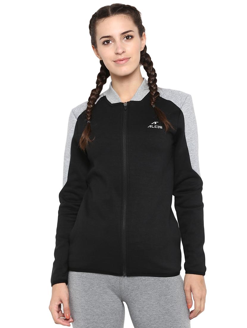 color block zipper jacket - 17633093 - Zoom Image - 0