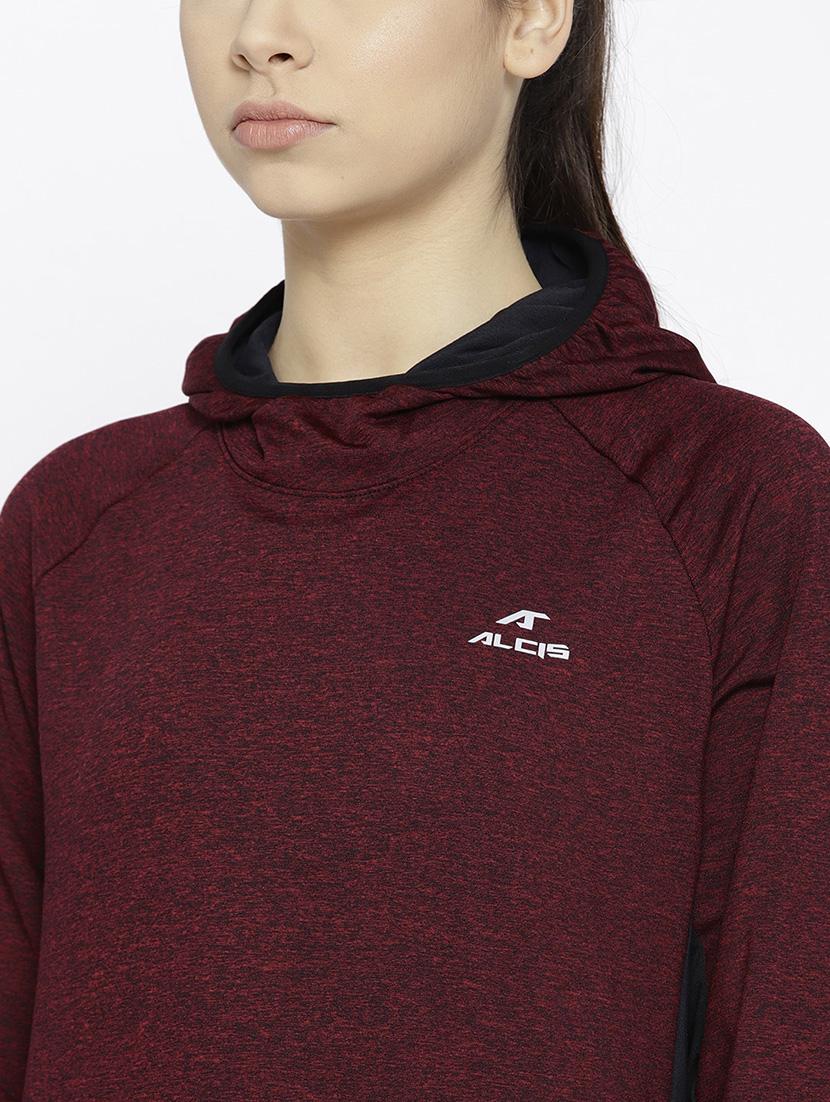 hooded neck solid sweatshirt - 17633137 - Standard Image - 3