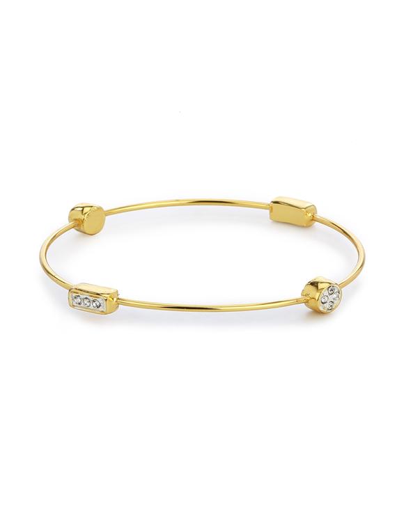 gold metal bangle bracelet - 17633461 - Zoom Image - 0