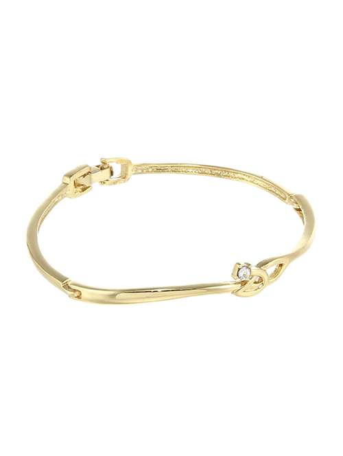 gold metal bangle bracelet - 17633538 - Standard Image - 0