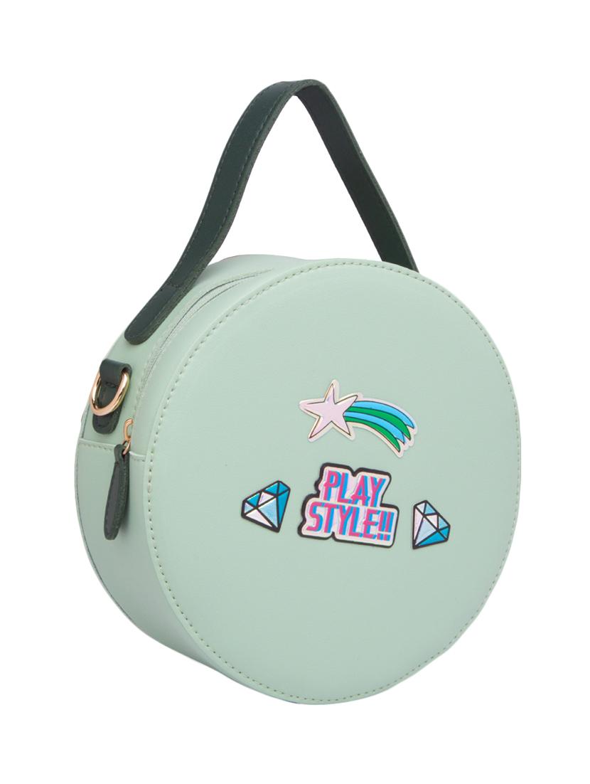 green leatherette (pu) handbag - 17633725 - Standard Image - 3