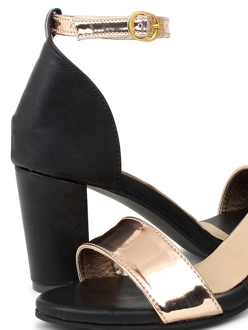 copper patent leather closed back sandals - 17636408 - Standard Image - 5