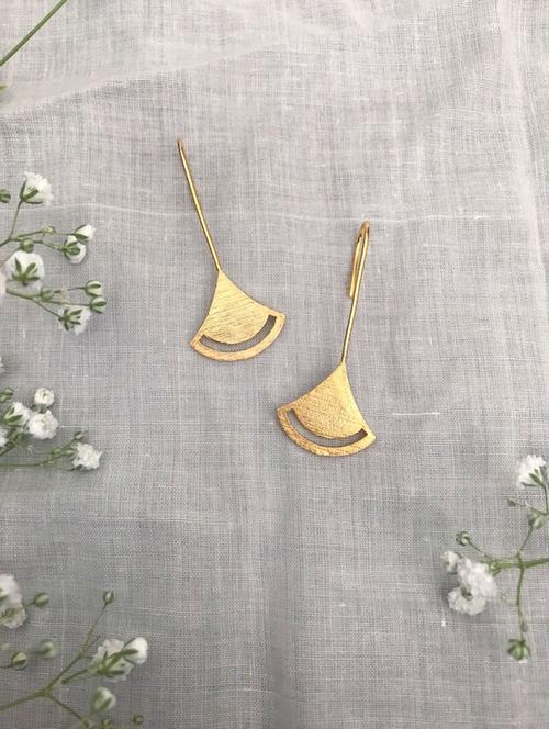 gold plated hoop earring - 17637508 -  Standard Image - 0