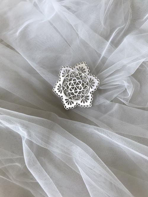 silver plated hand ring - 17637562 -  Standard Image - 0