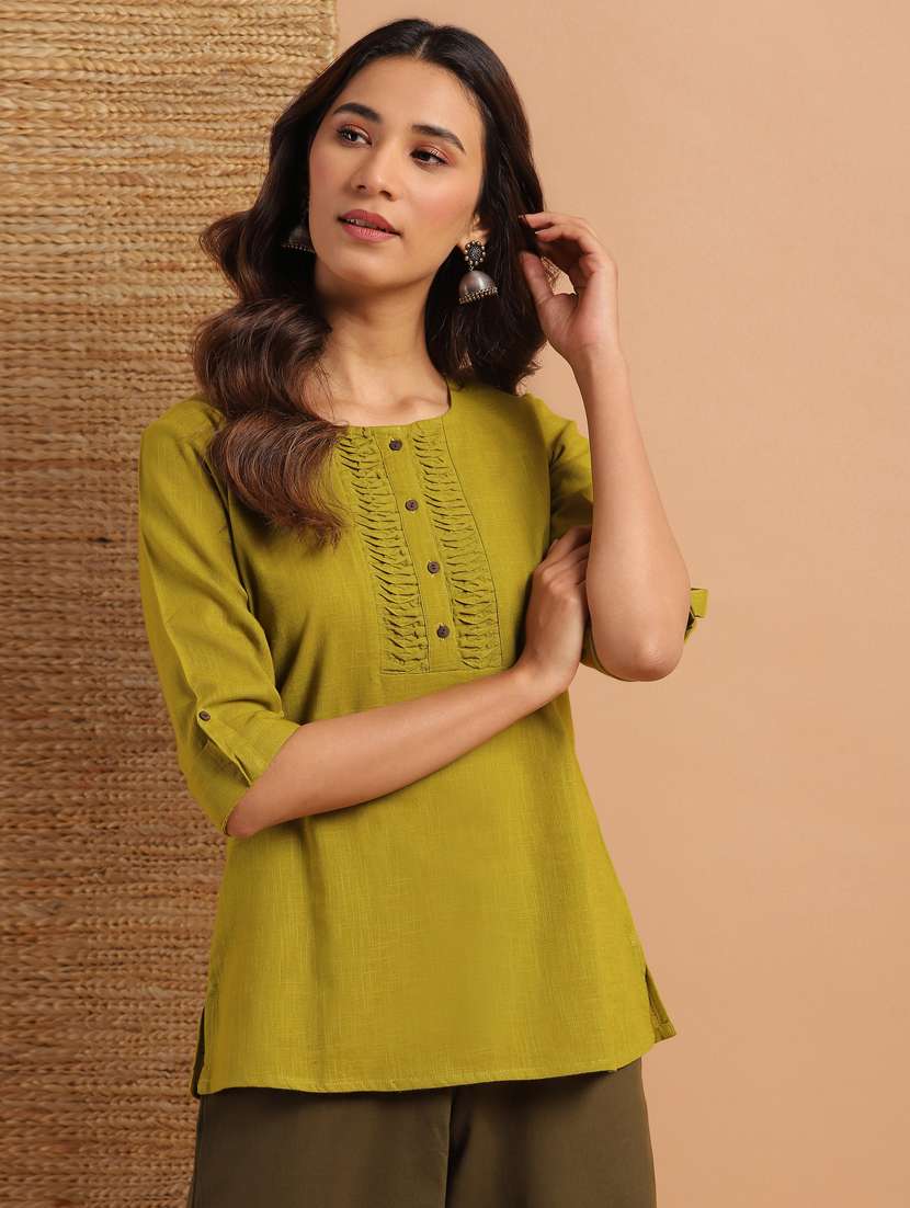 Women's A Line Round Neck Top