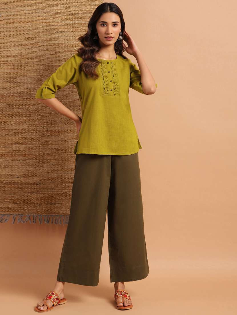 Women's A Line Round Neck Top