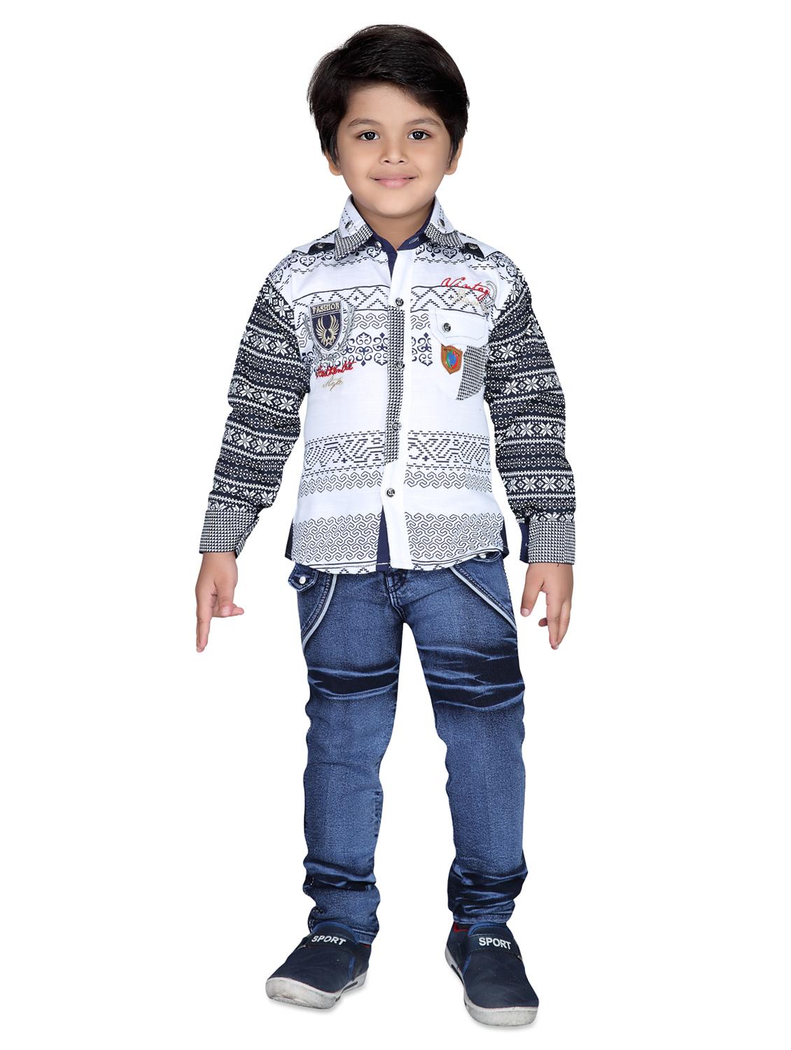 white printed full length sets  - 17645343 -  Zoom Image - 0