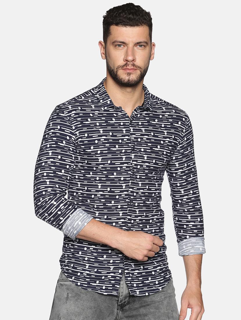 mens geometric casual shirt - 17646722 - Zoom Image - 0
