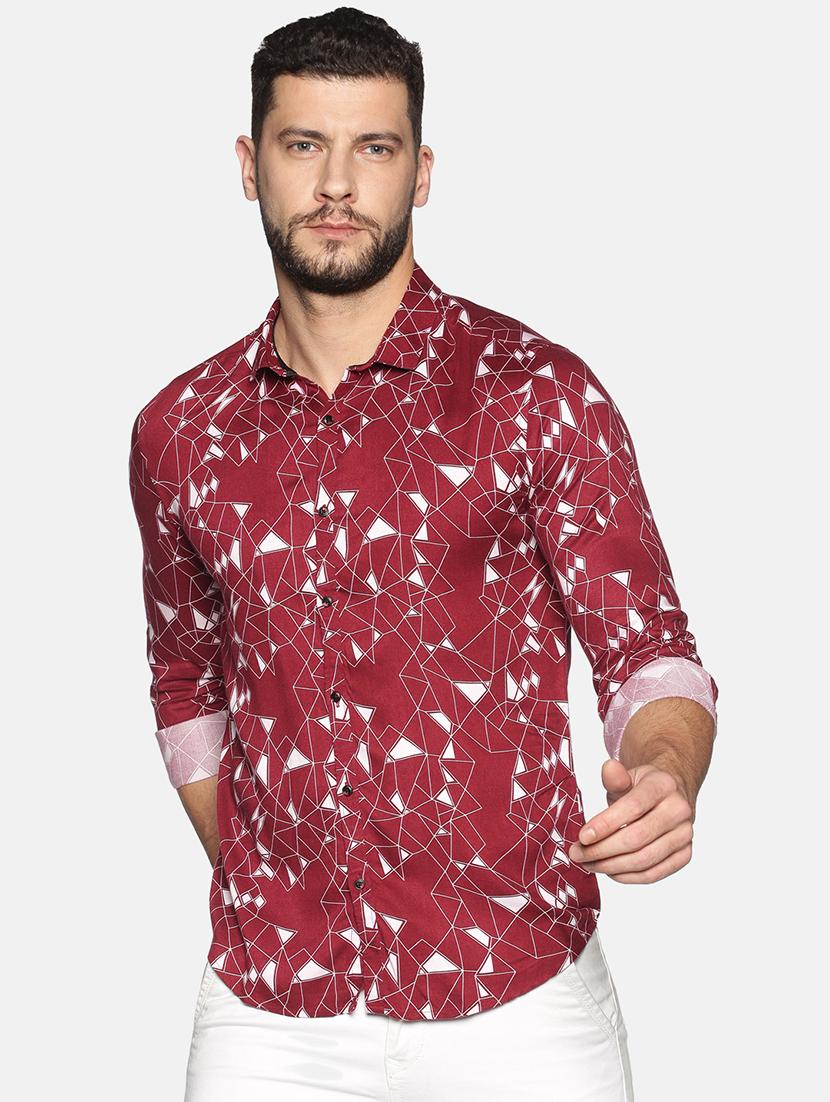 mens geometric casual shirt - 17646723 - Zoom Image - 0