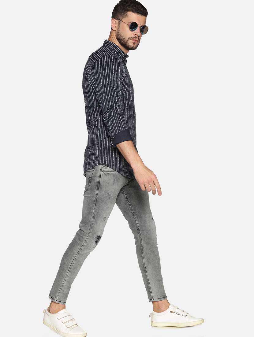 mens stripes casual shirt - 17646751 -  Standard Image - 3