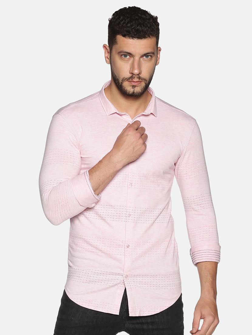 mens self design casual shirt - 17646767 - Zoom Image - 0