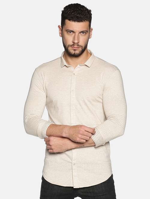 mens polka dots casual shirt - 17646769 - Standard Image - 0