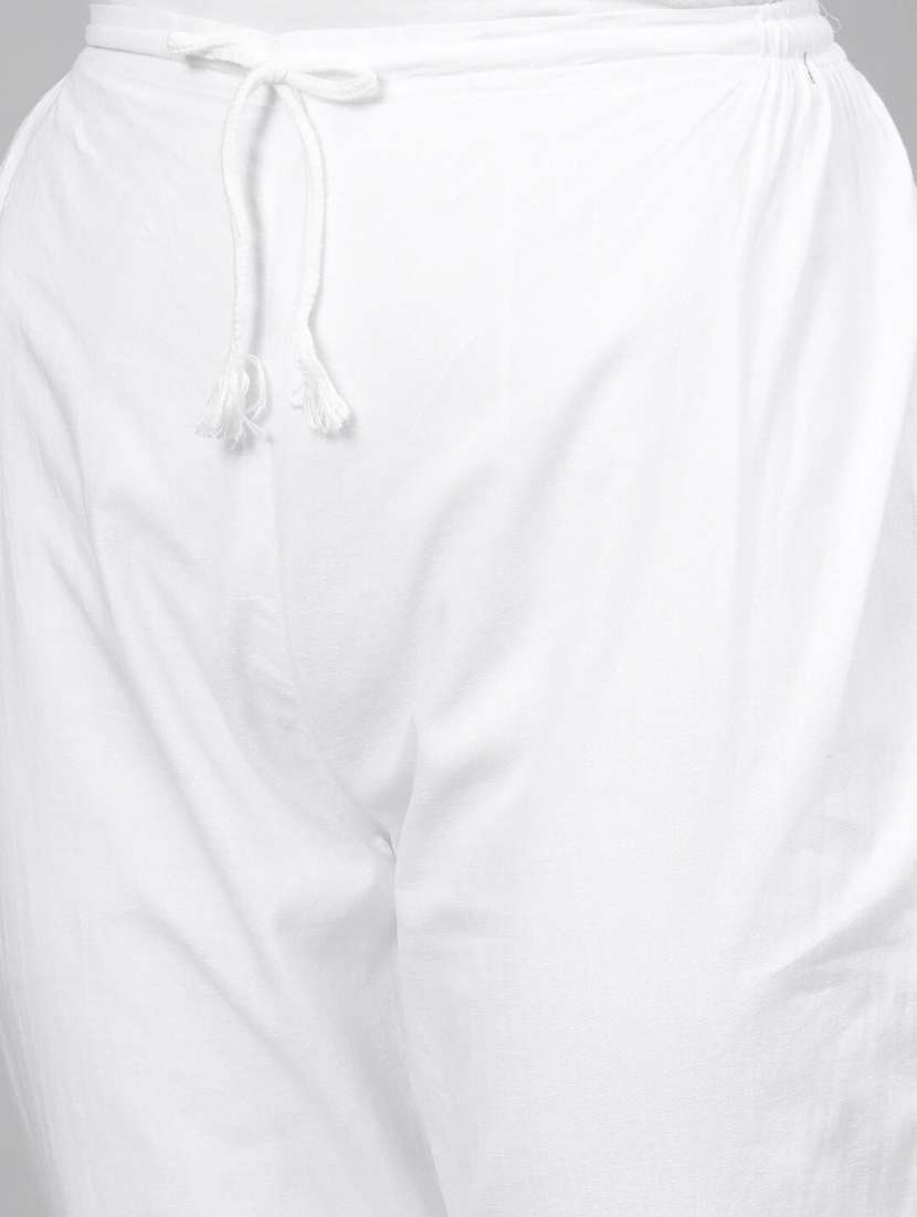 ada hand-embroidered chikankari kurta pant set - 17646866 -  Standard Image - 5