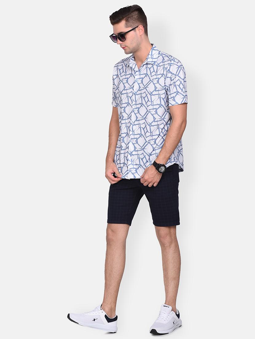 white printed casual shirt - 17646872 - Standard Image - 3
