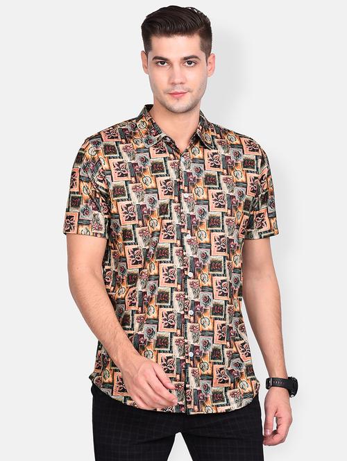 multi colored printed casual shirt - 17646874 - Standard Image - 0