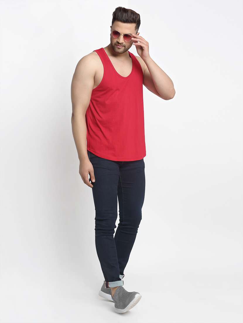 set of 2 multi colored solid vest - 17649309 -  Standard Image - 5