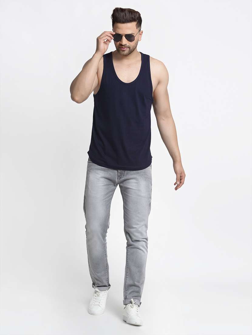 set of 2 multi colored solid vest - 17649317 -  Standard Image - 5