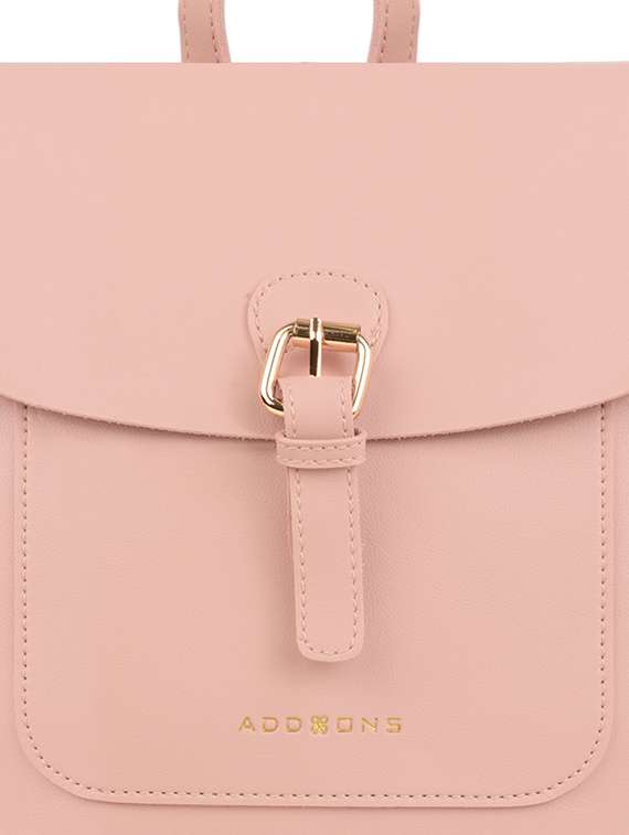 pink leatherette (pu) regular backpack - 17651508 -  Standard Image - 3