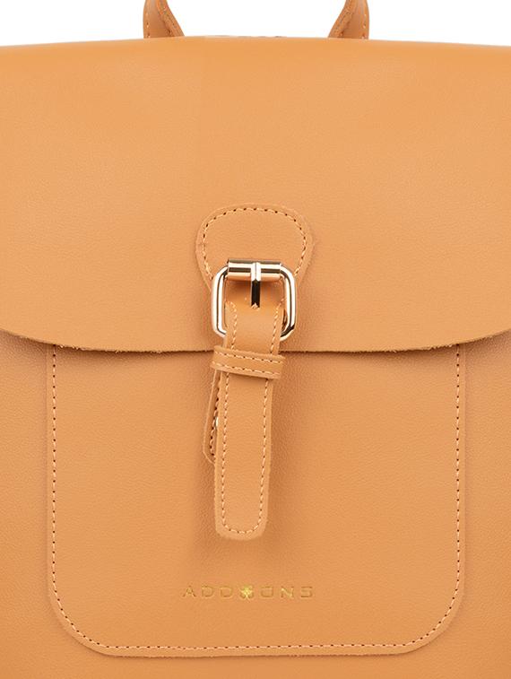 yellow leatherette (pu) regular backpack - 17651510 - Standard Image - 3