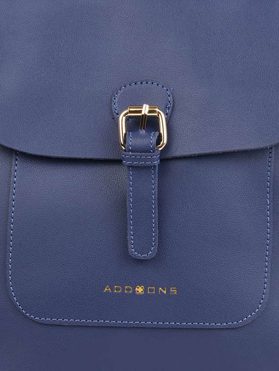 blue leatherette (pu) regular backpack - 17651511 -  Standard Image - 3