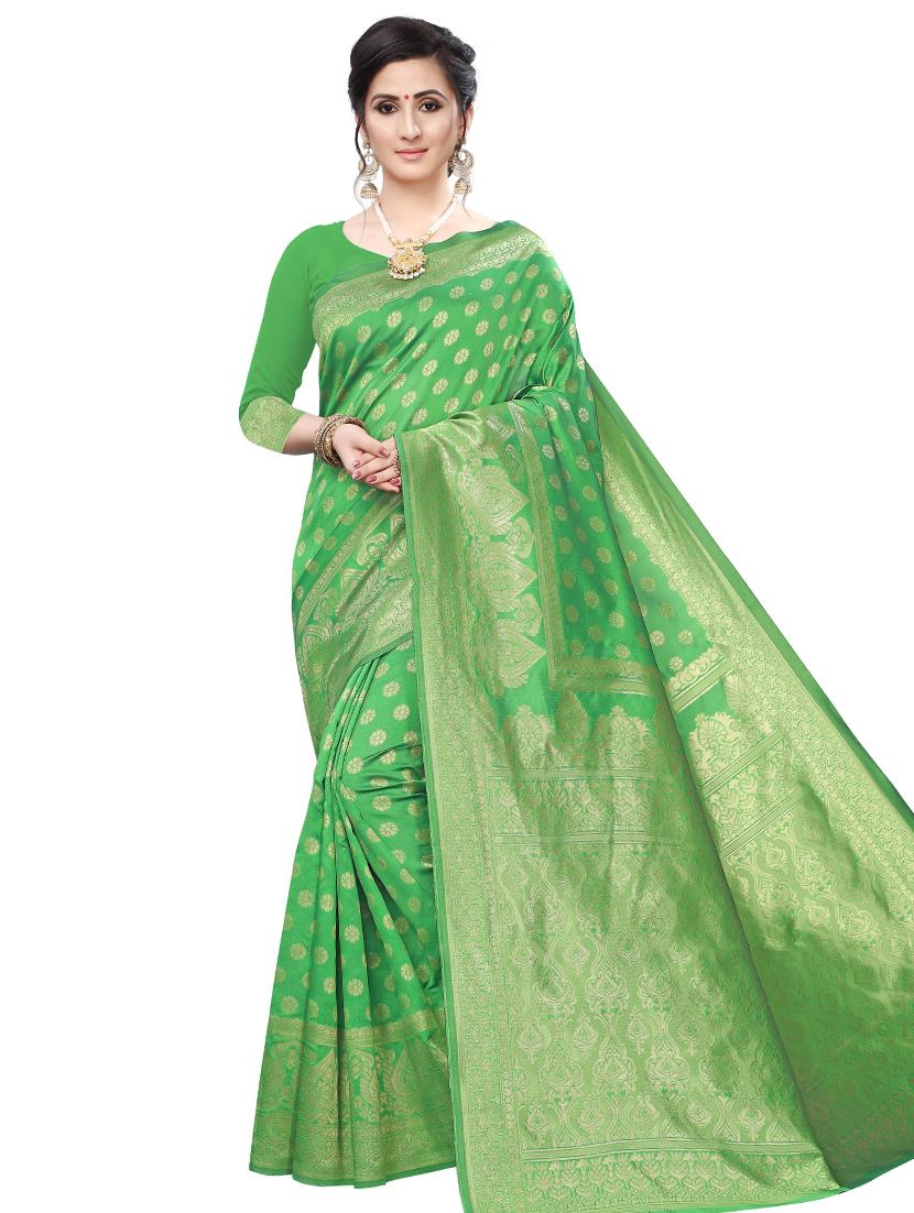 ethnic motifs woven saree - 17651894 -  Zoom Image - 0