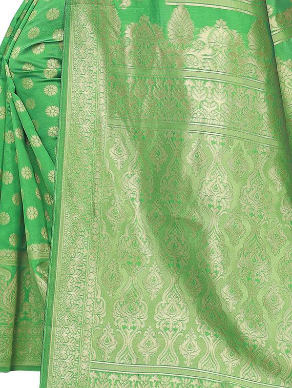 ethnic motifs woven saree - 17651894 - Standard Image - 3