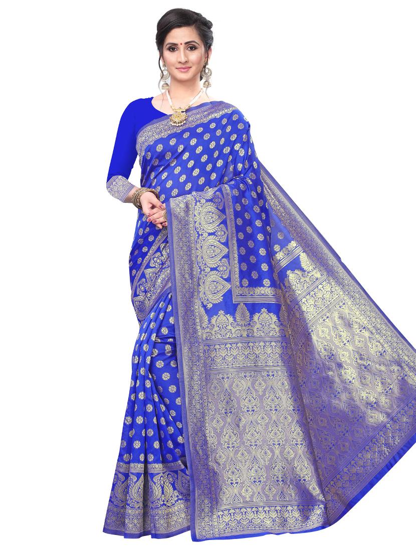ethnic motifs woven saree - 17651897 -  Zoom Image - 0