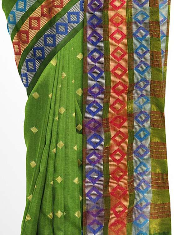 ethnic motifs woven saree - 17651905 -  Standard Image - 3