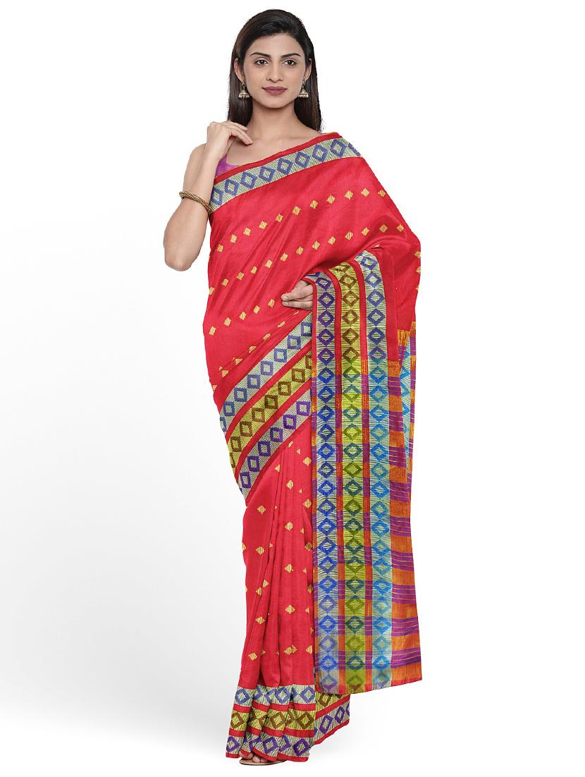 ethnic motifs woven saree - 17651906 - Zoom Image - 0
